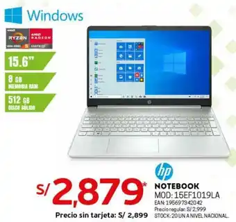 Tottus HP Notebook oferta