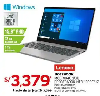 Tottus Lenovo Notebook oferta