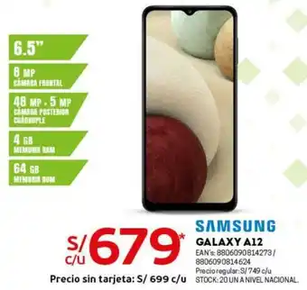 Tottus Samsung Galaxy A12 oferta