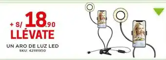 Tottus LLévate Un Aro de Luz LED oferta