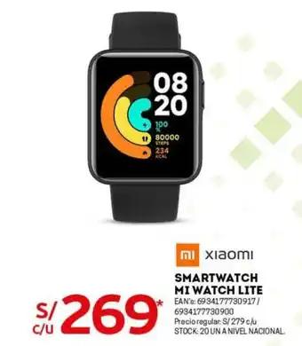 Tottus Xiaomi Smartwatch MI Watch Lite oferta