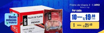Makro Filete de tilapia 3 - 5 ARO Bolsa x 1 kg oferta