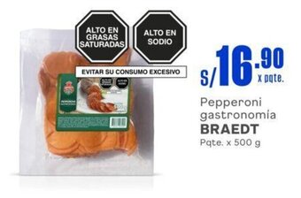 Makro Pepperoni gastronomía BRAEDT Pqte. x 500 g oferta