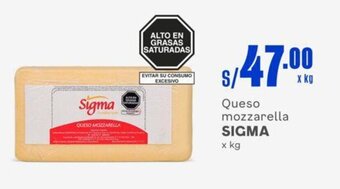 Makro Queso mozzarella SIGMA x kg oferta