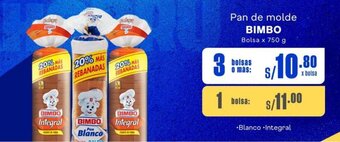 Makro Pan de molde BIMBO Bolsa x 750 g oferta