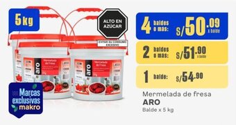 Makro Mermelada de fresa ARO Balde x 5 kg oferta