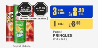 Makro Papas PRINGLES Und. x 124 g oferta