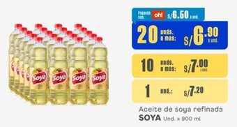 Makro Aceite de soya refinada SOYA Und. x 900 ml oferta