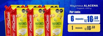 Makro Mayonesa ALACENA Doypack x 850 g oferta