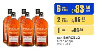 Makro Ron BARCELÓ Gran añejo Und. x 1.75 L oferta