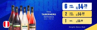 Makro Vino TABERNERO Semiseco Und. x 750 ml oferta