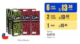 Vino GATO Caja x 1 L