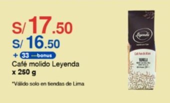 Café molido Leyenda x 250g