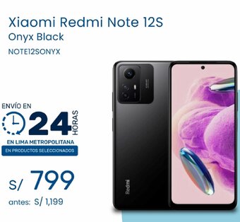 Tiendas EFE Xiaomi Redmi Note 12S Onyx Black NOTE12SONYX oferta