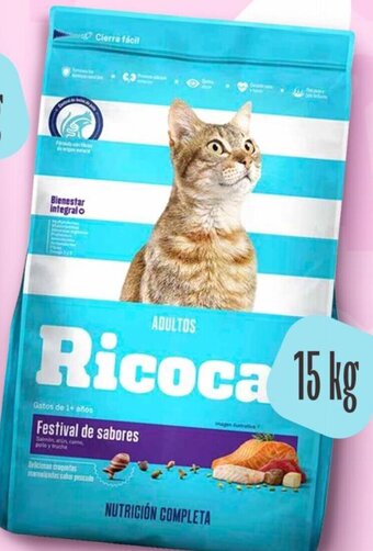 Alimento para gatos adultos RICOCAT Festival de sabores 15kg