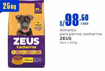 Makro Alimento para perros cachorros ZEUS Saco x 25 kg oferta