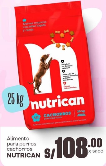 Makro Alimento para perros cachorros NUTRICAN 25 kg oferta