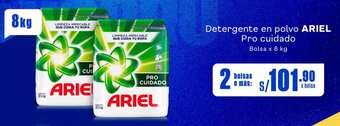 Makro ARIEL Detergente en polvo 2bolsas x 8kg oferta