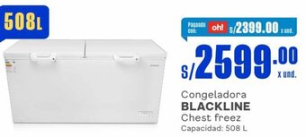 Makro BLACKLINE Chest freez Capacidad: 508L oferta