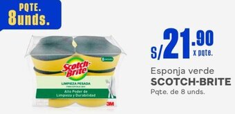 Makro SCOTCH-BRITE Esponja verde Pqte. de 8 unds. oferta