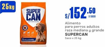 Makro SUPERCAN Alimento para perros adultos 25 kg oferta
