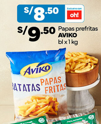 Plaza Vea Papas prefritas AVIKO bl x 1kg oferta