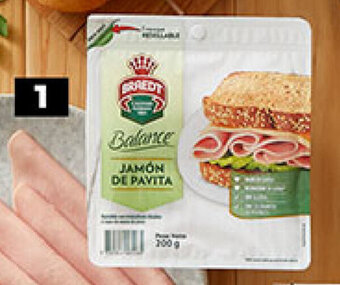 Plaza Vea Jamón de pavita en tajadas BALANCE pq x 200 g oferta
