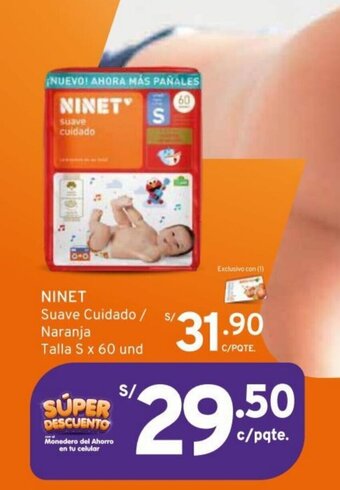 Mifarma NINET Suave Cuidado / Naranja Talla S x 60 und oferta