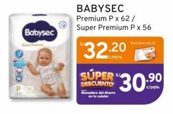 Mifarma BABYSEC Premium P x 62 / Super Premium P x 56 oferta