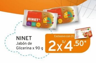 Mifarma NINET Jabón de Glicerina x 90 g x 2 oferta