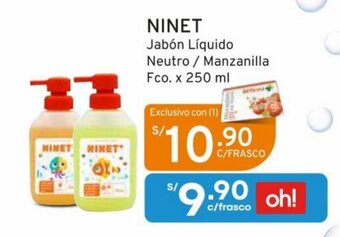 Mifarma NINET Jabón Líquido Neutro / Manzanilla Fco. x 250 ml oferta