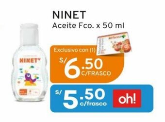 Mifarma NINET Aceite Fco. x 50 ml oferta