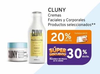 CLUNY Cremas Faciales y Corporales Productos seleccionados