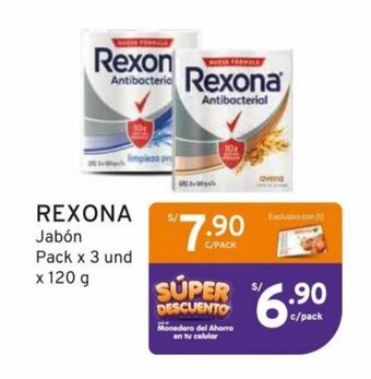 Mifarma REXONA Jabón Pack x 3 und x 120 g oferta