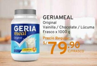 Mifarma GERIAMEAL Original Vainilla / Chocolate / Lúcuma Frasco x 1000 g oferta