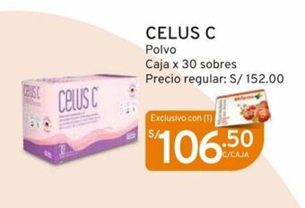 Mifarma CELUS C Polvo Caja x 30 sobres oferta