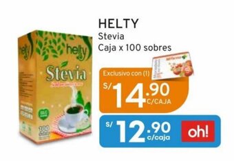 Mifarma HELTY Stevia helly Caja x 100 sobres oferta