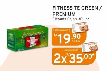 Mifarma FITNESS TE GREEN PREMIUM Filtrante Caja x 30 und oferta