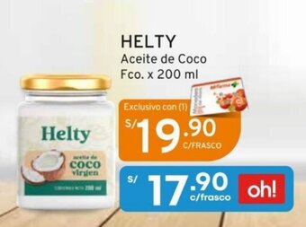 Mifarma HELTY Aceite de Coco Fco. x 200 ml oferta
