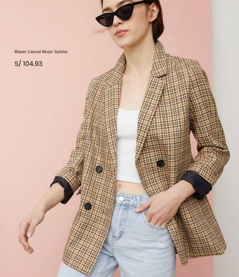 Falabella Sybilla Blazer Casual Mujer oferta