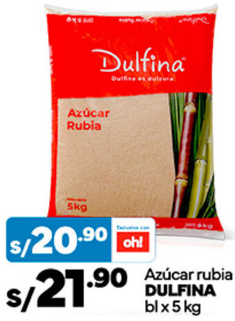 Plaza Vea Azúcar rubia DULFINA blx 5kg oferta