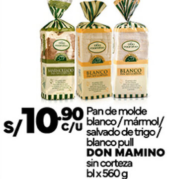 Plaza Vea DON MAMINO sin corteza blx 560g oferta