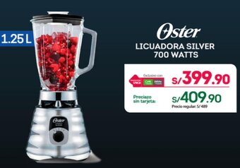 Tottus Oster LICUADORA SILVER 700 WATTS 1,25L oferta
