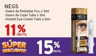 Mifarma NEGS Suero de Pestañas Fco  x 3ml oferta
