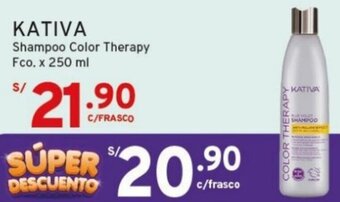 Mifarma KATIVA Shampoo Color Therapy Fco x 250 ml oferta