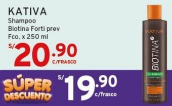 Mifarma KATIVA Shampoo Biotina Forti prev Fco x 250 ml oferta