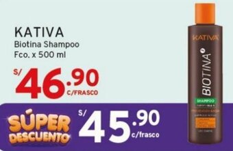 Mifarma KATIVA Biotina Shampoo Fco x 500 ml oferta