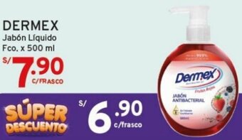 Mifarma DERMEX Jabón Líquido Fco x 500 ml oferta