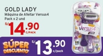 Mifarma GOLD LADY Máquina de Afeitar Versus4 Pack x 2 und oferta