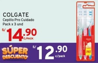 Mifarma COLGATE Cepillo Pro Cuidado Pack x 3 und oferta